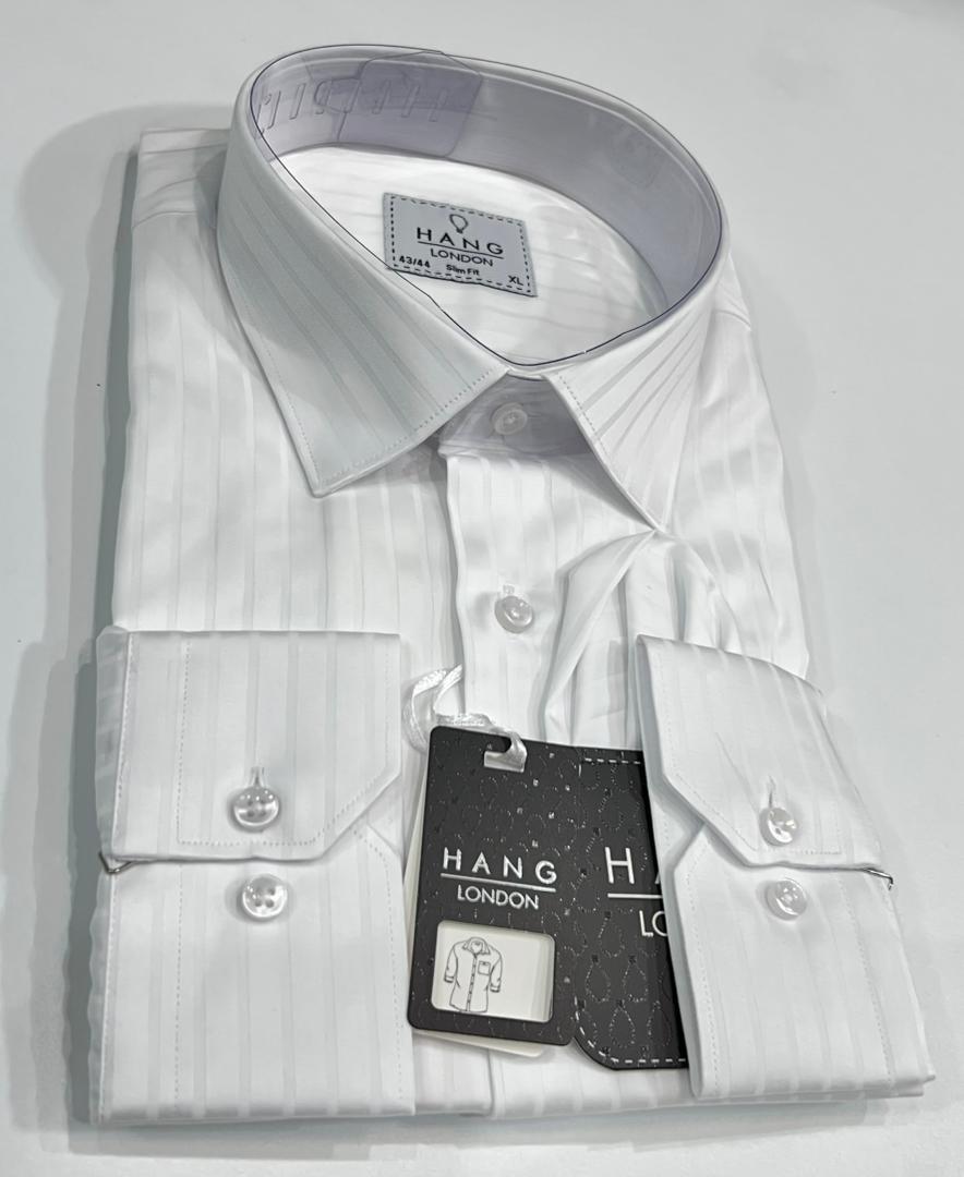 Premium quality white striped Turkey shirt