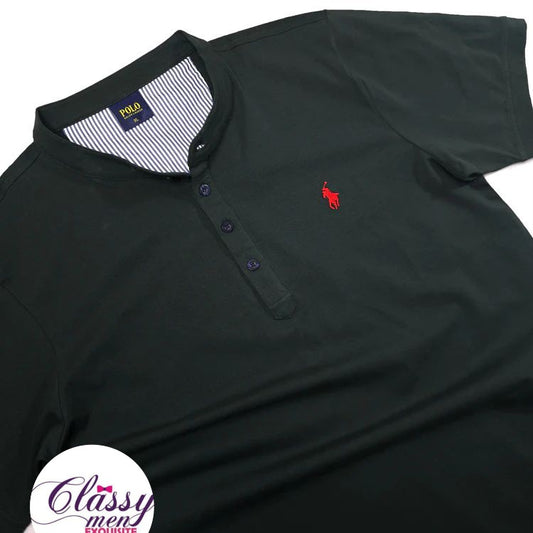 PRL Mandarin collar polo
