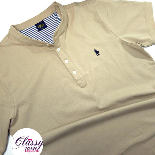 Prl Mandarin collar polo